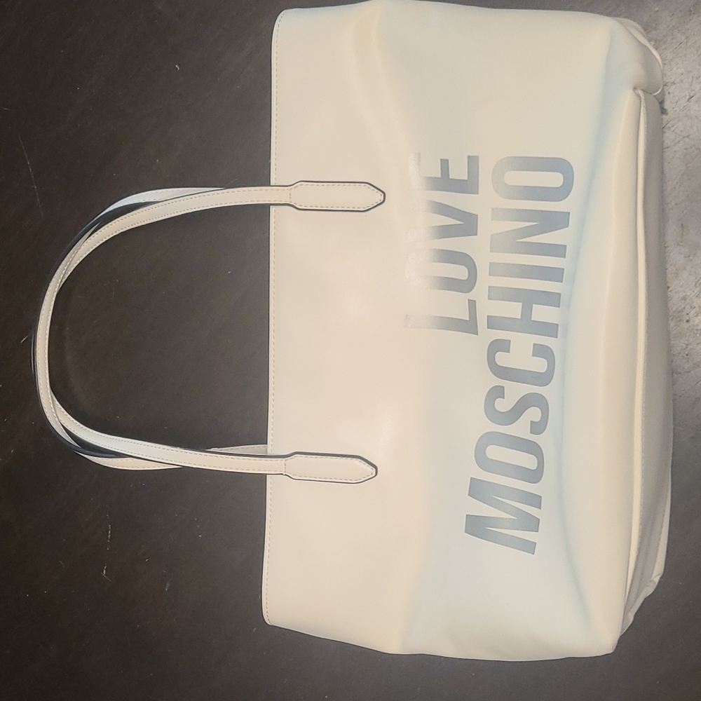 Love Moschino White Tote Bag